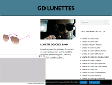 Tablet Screenshot of gdlunettes.com